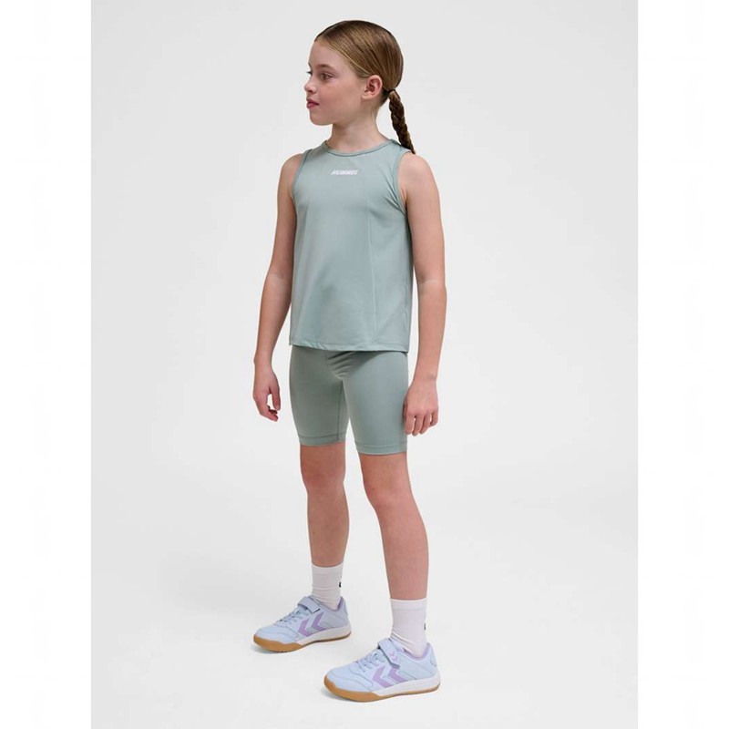 Short Hummel Luna Tights Enfant Vert | 817894-748