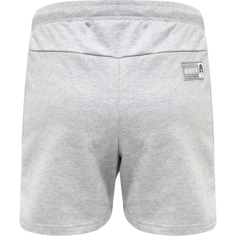 Short Hummel Move Grid Cotton Femme Grise | 709029-378
