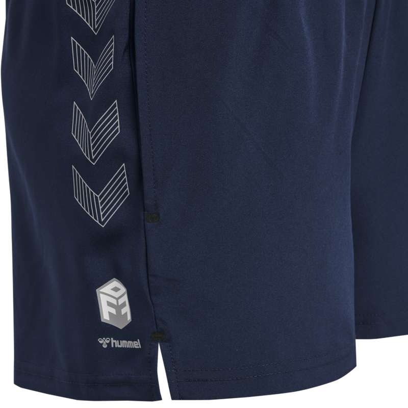 Short Hummel Move Grid Woven Femme Bleu Marine | 783813-140