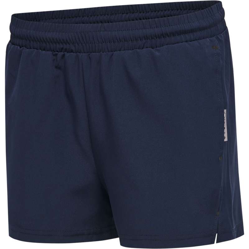 Short Hummel Move Grid Woven Femme Bleu Marine | 783813-140