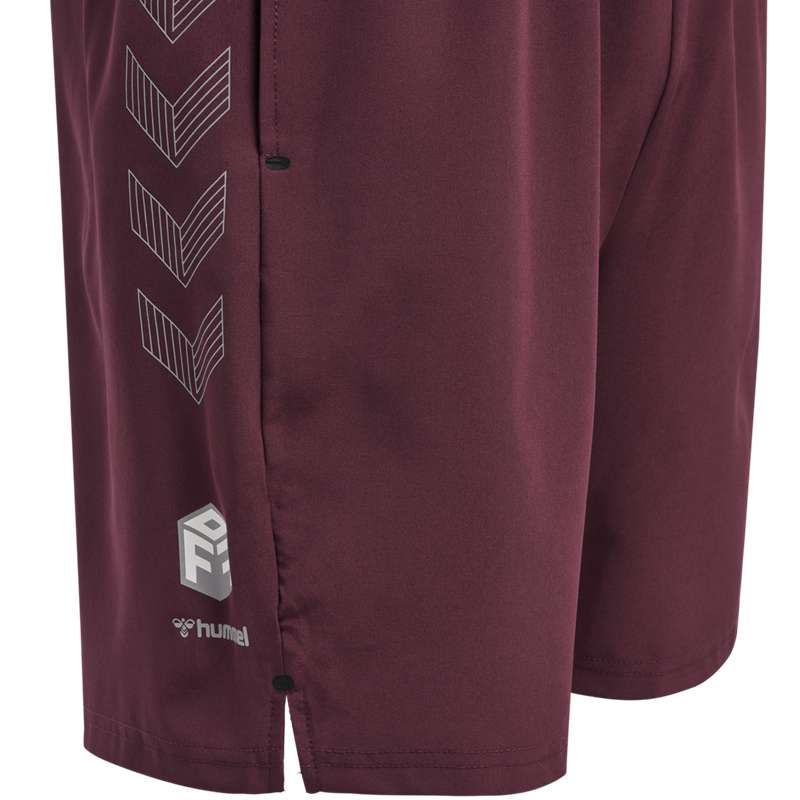 Short Hummel Move Grid Woven Homme Bordeaux | 662384-431