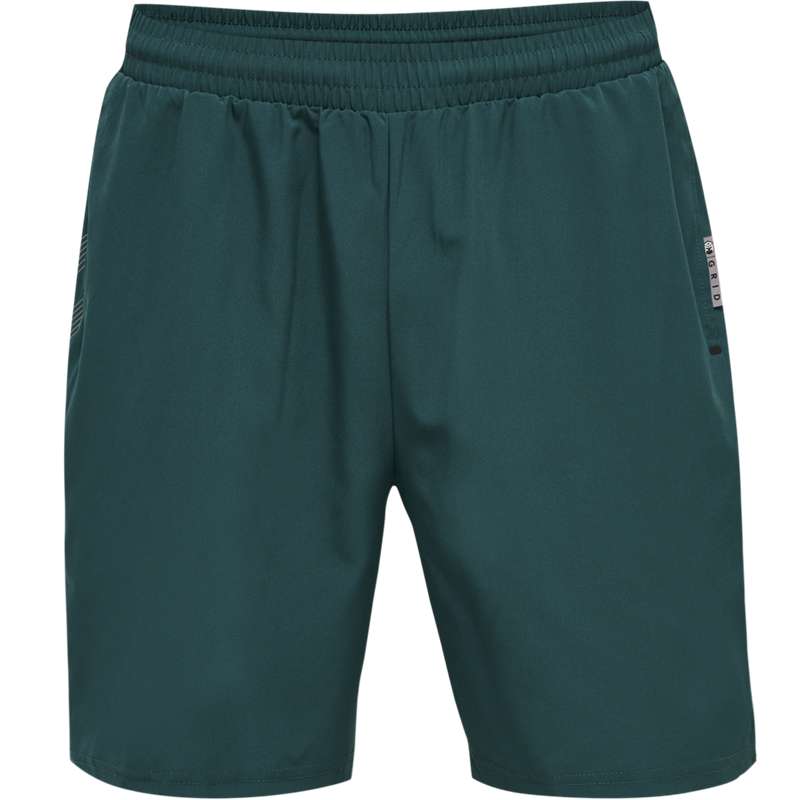 Short Hummel Move Grid Woven Homme Vert | 235049-910