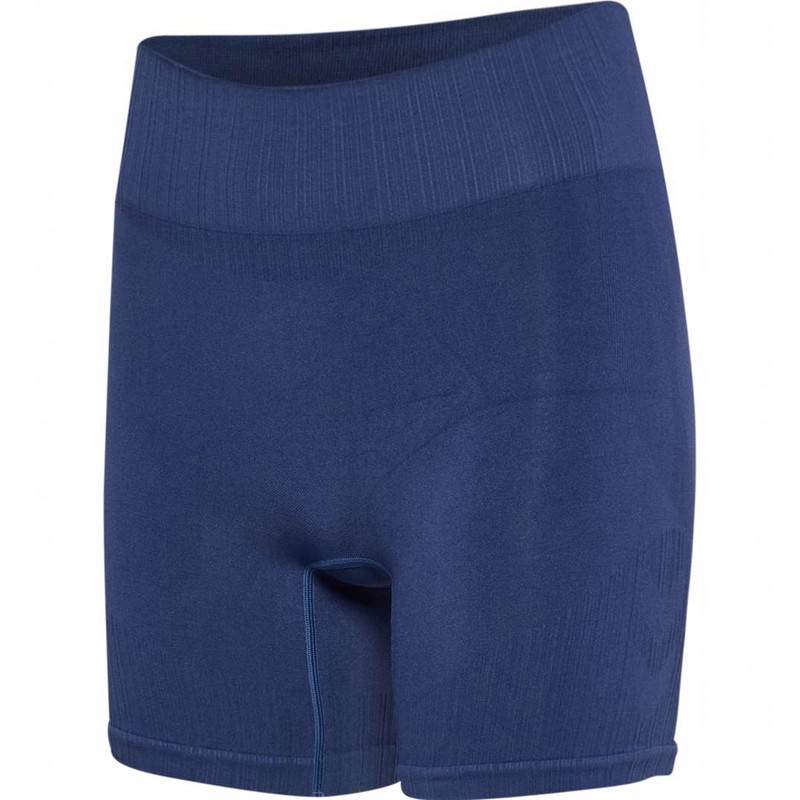 Short Hummel Mt Define Seaml Scrunch Femme Bleu | 310146-189