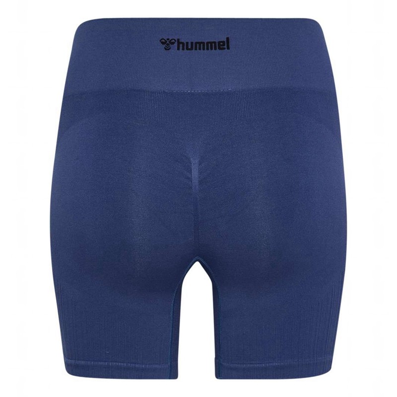 Short Hummel Mt Define Seaml Scrunch Femme Bleu | 310146-189