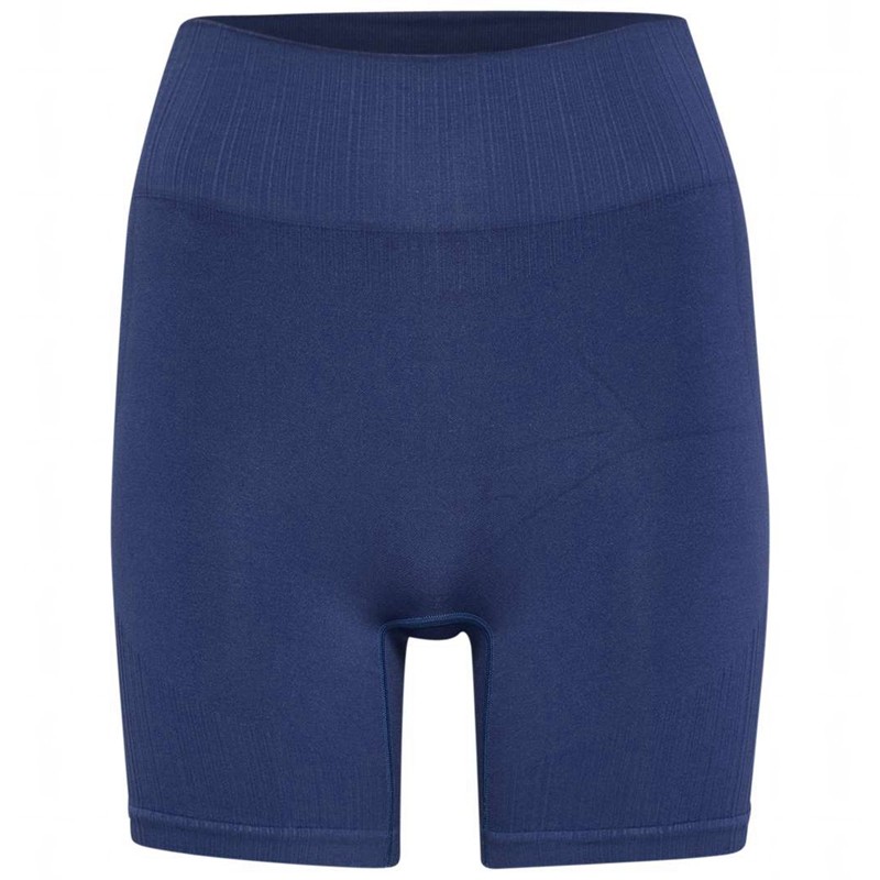 Short Hummel Mt Define Seaml Scrunch Femme Bleu | 310146-189