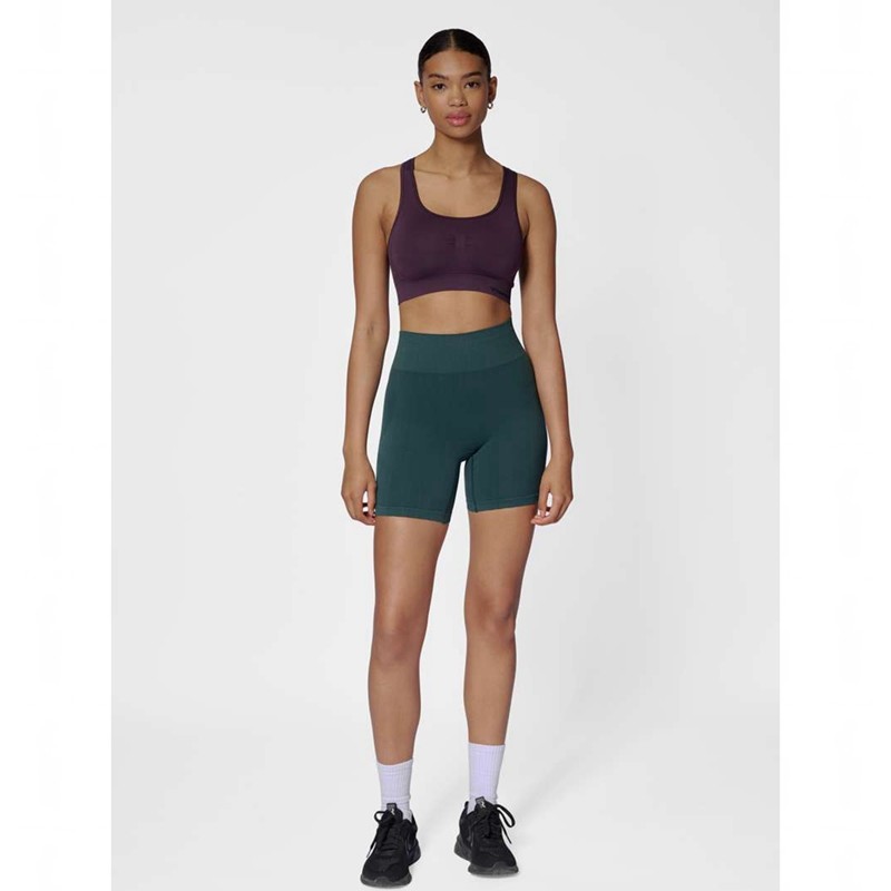Short Hummel Mt Define Seaml Scrunch Femme Vert | 834915-727