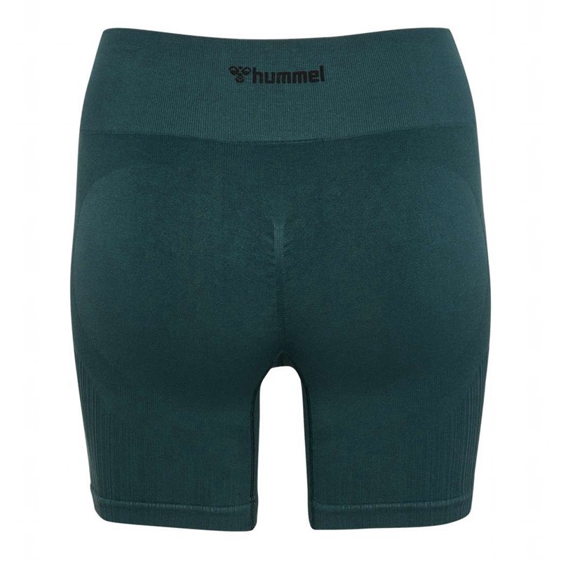 Short Hummel Mt Define Seaml Scrunch Femme Vert | 834915-727