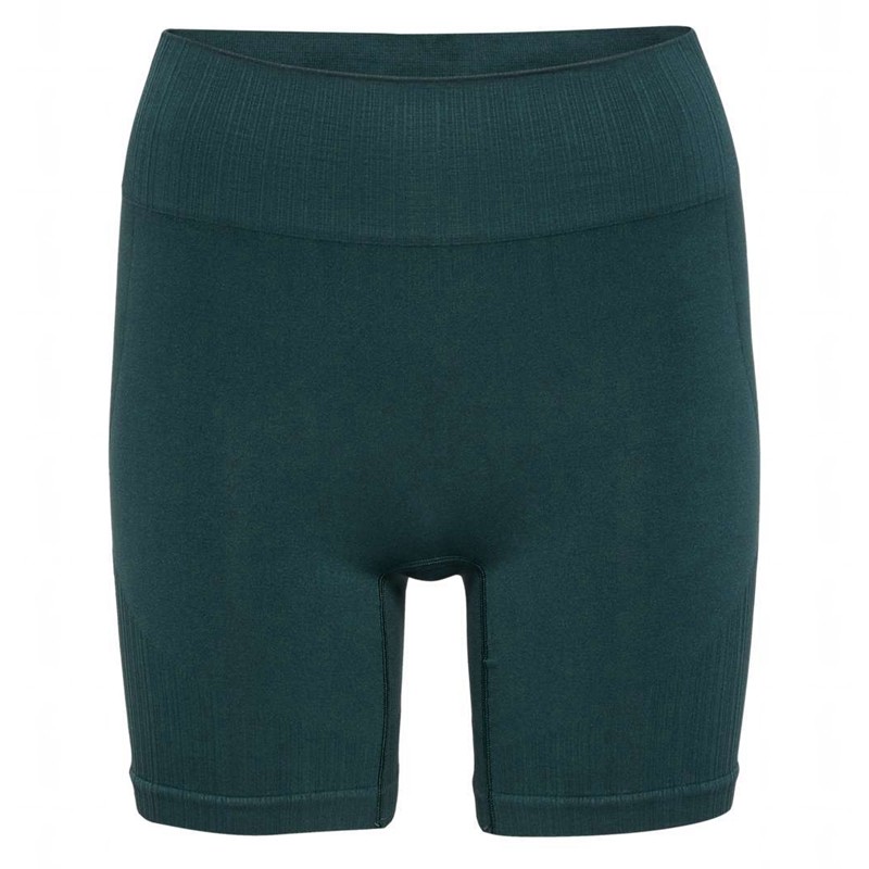 Short Hummel Mt Define Seaml Scrunch Femme Vert | 834915-727