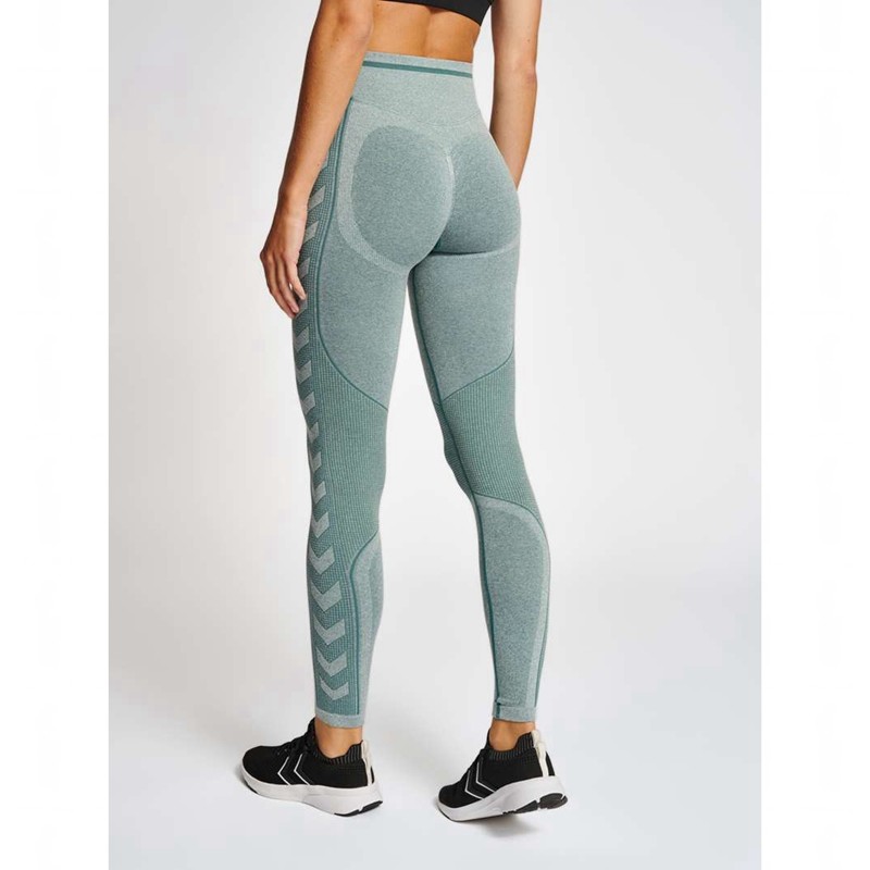 Short Hummel Mt Lulu Seamless Scrunch Femme Bleu | 390044-129