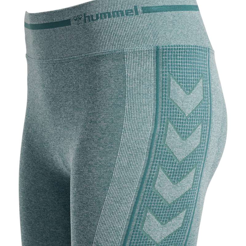 Short Hummel Mt Lulu Seamless Scrunch Femme Bleu | 390044-129