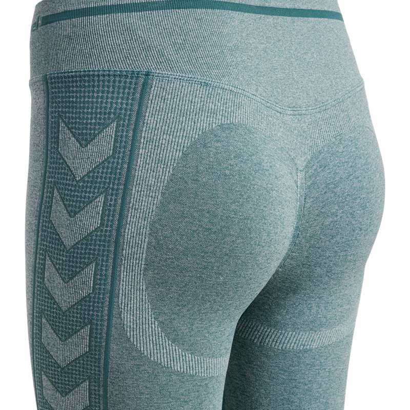 Short Hummel Mt Lulu Seamless Scrunch Femme Bleu | 390044-129