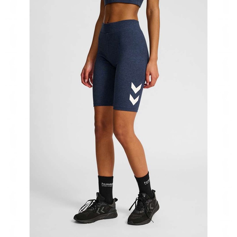 Short Hummel Pulse Logo Mw Tights Femme Bleu | 363113-029