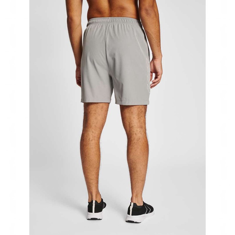 Short Hummel Te Base Woven Homme Grise | 230981-305