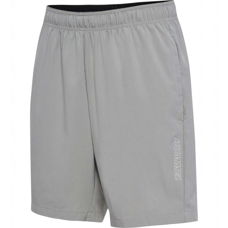 Short Hummel Te Base Woven Homme Grise | 230981-305