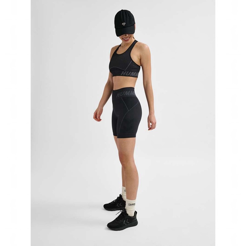 Short Hummel Te Christel Seamless Femme Noir | 982608-613