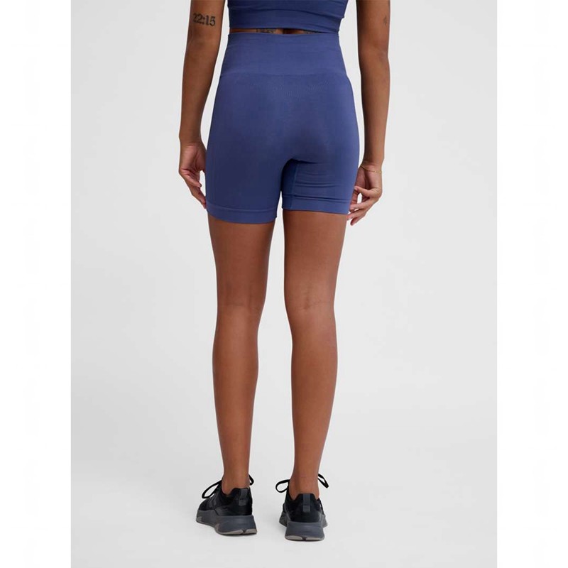 Short Hummel Tif Seamless Femme Bleu | 233831-386
