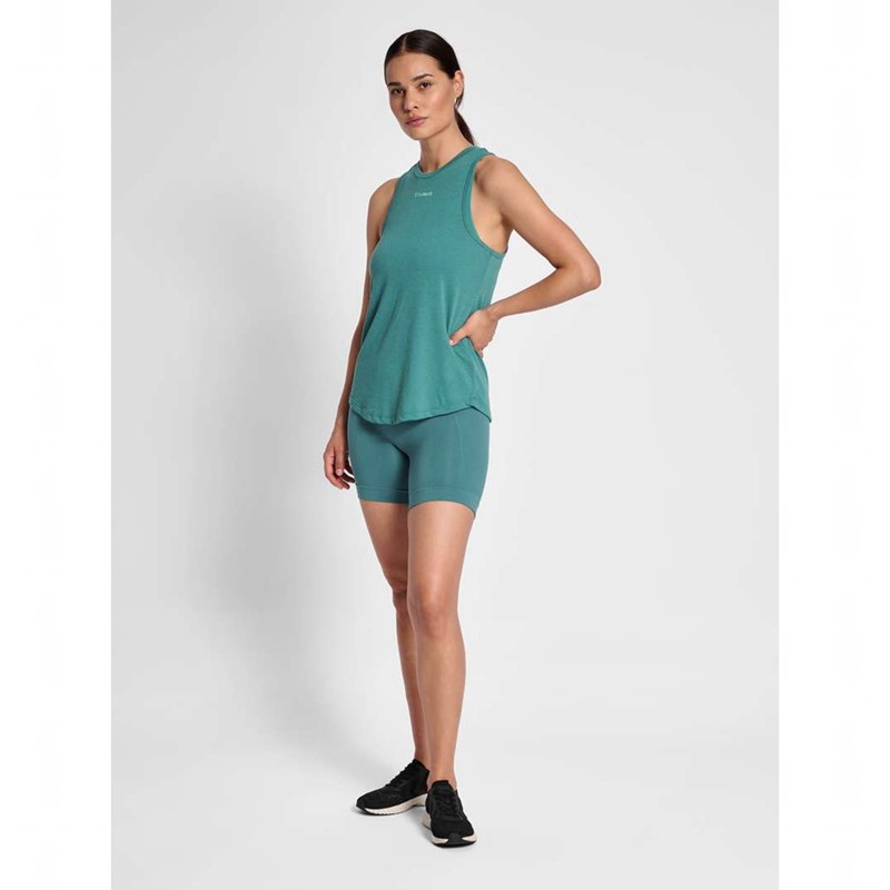 Short Hummel Tif Seamless Femme Bleu | 464167-697