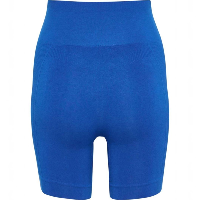 Short Hummel Tif Seamless Femme Bleu | 607696-376