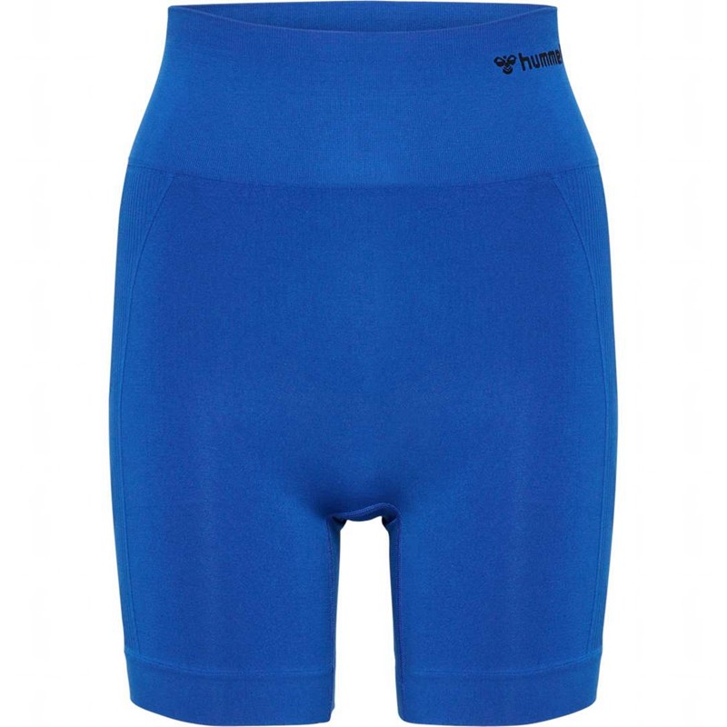 Short Hummel Tif Seamless Femme Bleu | 607696-376