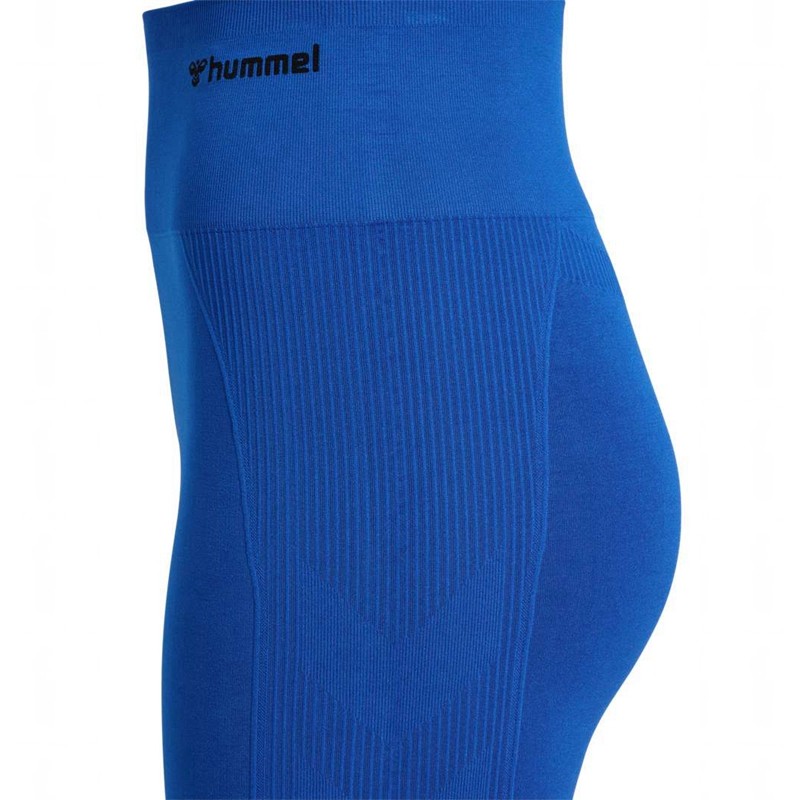 Short Hummel Tif Seamless Femme Bleu | 607696-376