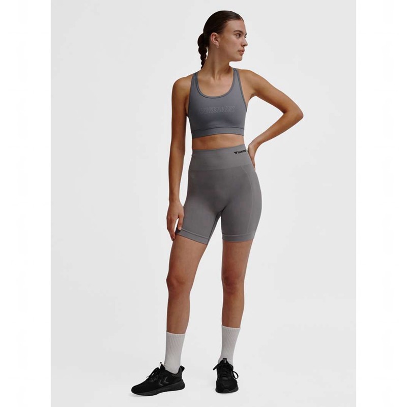Short Hummel Tif Seamless Femme Grise | 526730-914