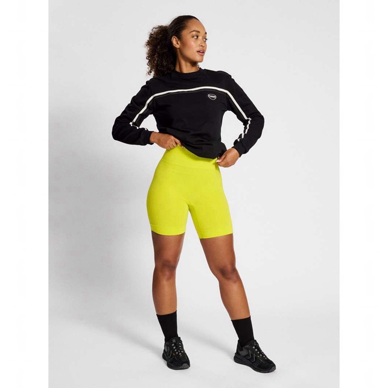 Short Hummel Tif Seamless Femme Jaune | 649699-246