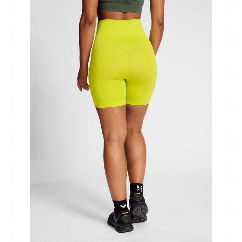 Short Hummel Tif Seamless Femme Jaune | 649699-246