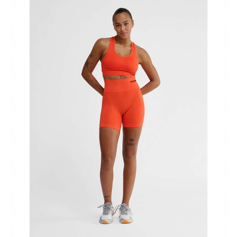 Short Hummel Tif Seamless Femme Orange | 909370-836