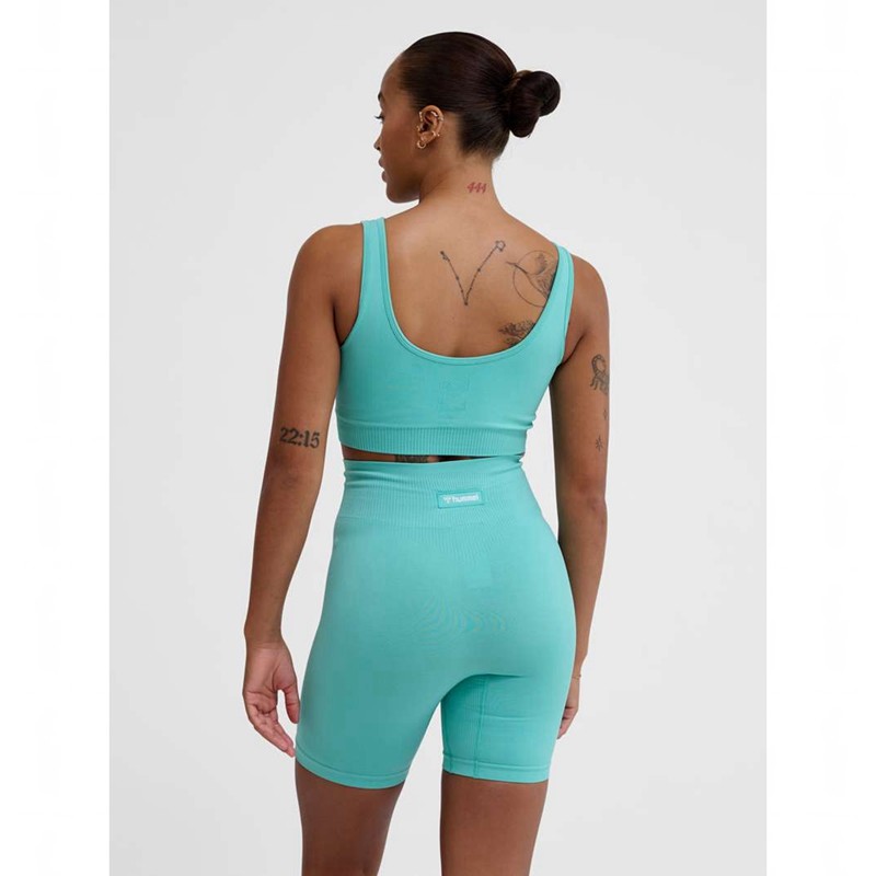 Soutien Gorge Sport Hummel Alive Seamless Femme Bleu | 159246-232