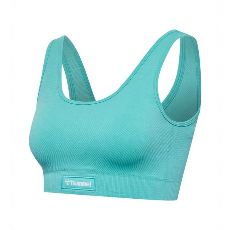 Soutien Gorge Sport Hummel Alive Seamless Femme Bleu | 159246-232