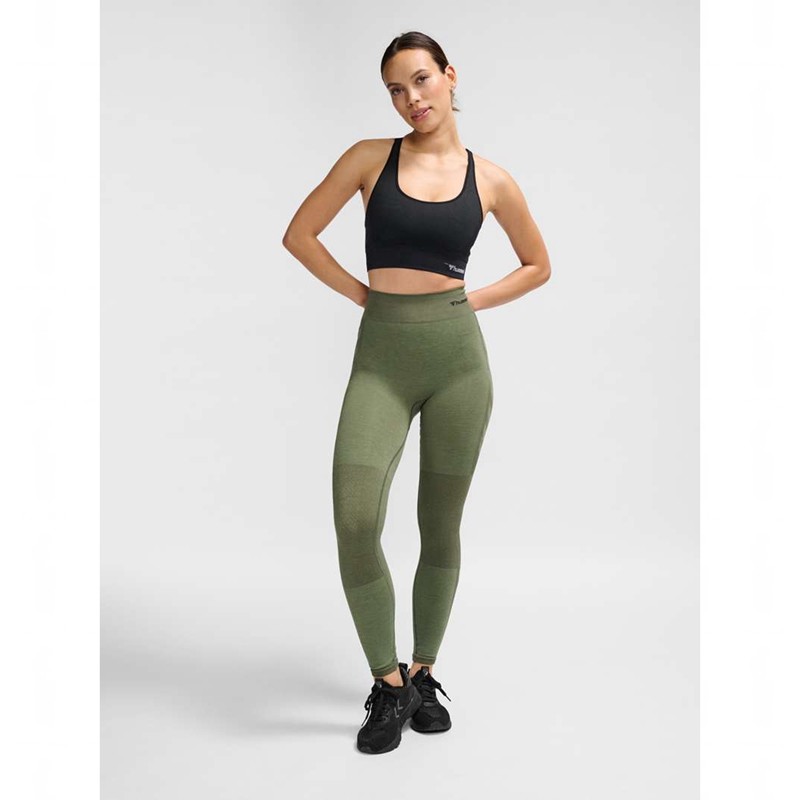 Soutien Gorge Sport Hummel Clea Seamless Top Femme Noir | 067178-384