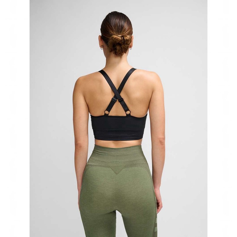 Soutien Gorge Sport Hummel Clea Seamless Top Femme Noir | 067178-384