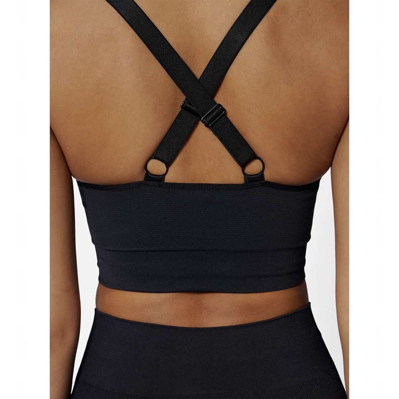 Soutien Gorge Sport Hummel Clea Seamless Top Femme Noir | 067178-384
