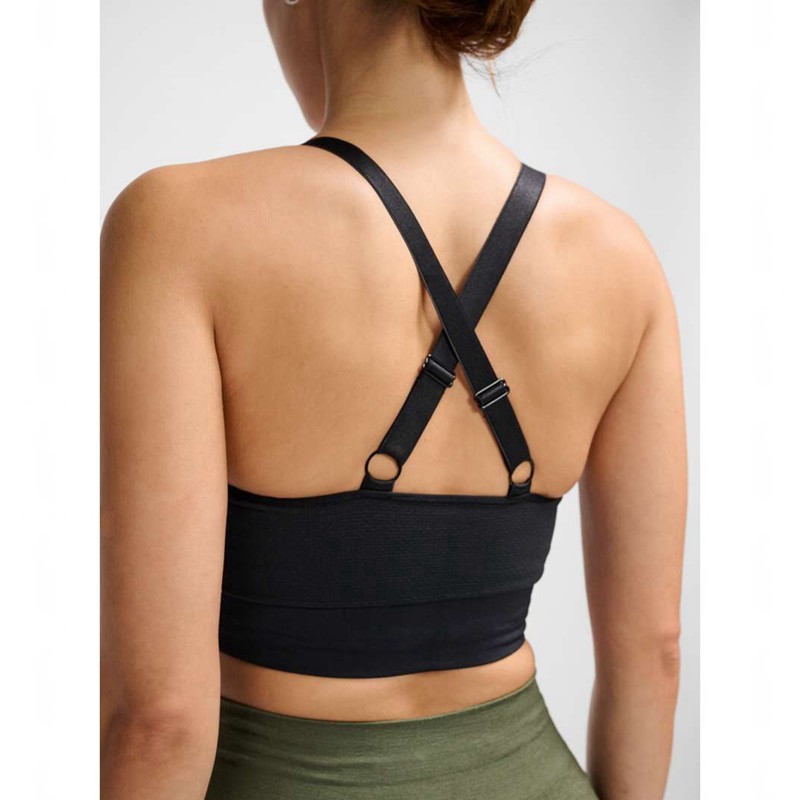 Soutien Gorge Sport Hummel Clea Seamless Top Femme Noir | 067178-384