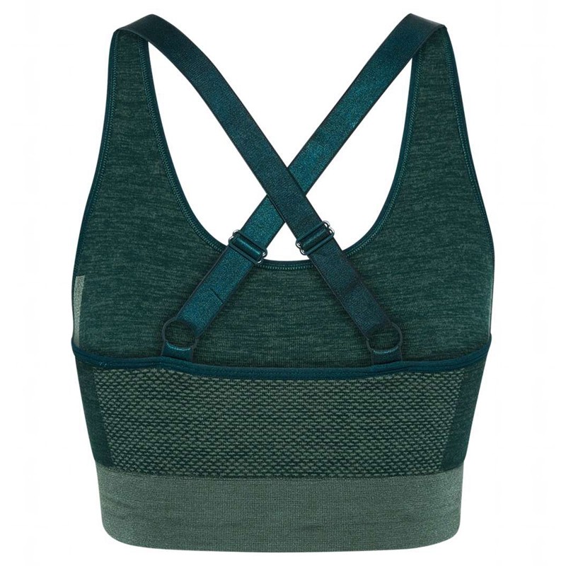 Soutien Gorge Sport Hummel Clea Seamless Top Femme Vert | 985021-067