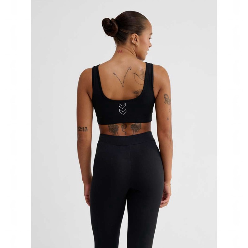 Soutien Gorge Sport Hummel Elemental Cotton Top Femme Noir | 884734-129