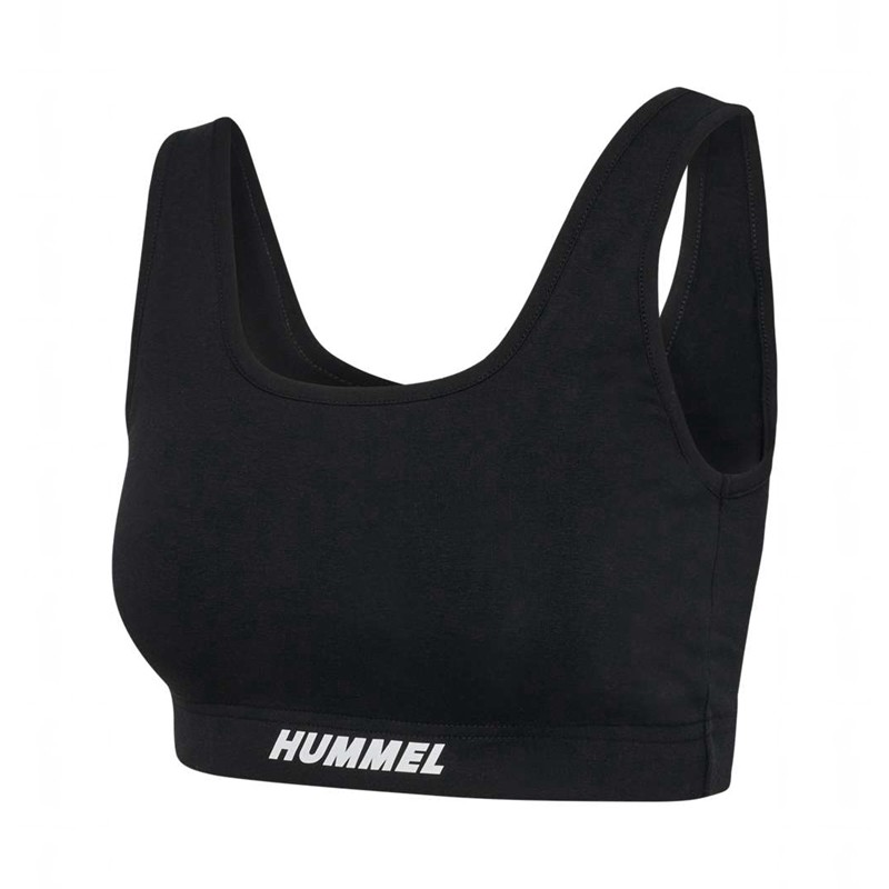 Soutien Gorge Sport Hummel Elemental Cotton Top Femme Noir | 884734-129