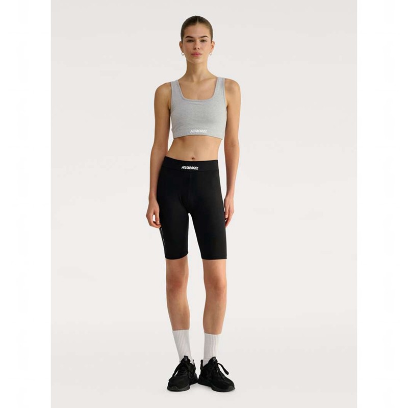 Soutien Gorge Sport Hummel Elemental Cotton Top Femme Grise | 839644-512