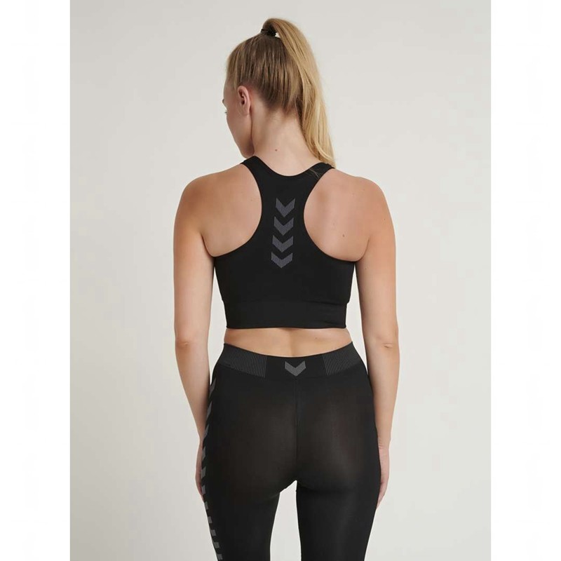 Soutien Gorge Sport Hummel First Seamless Femme Noir | 007178-052