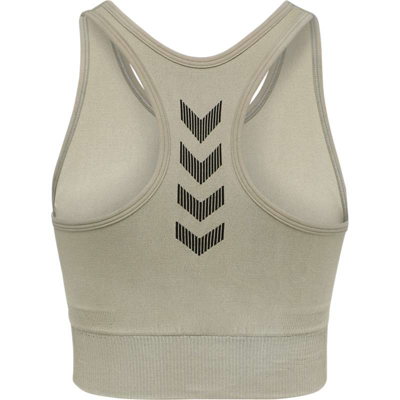 Soutien Gorge Sport Hummel First Seamless Femme Grise | 332823-062