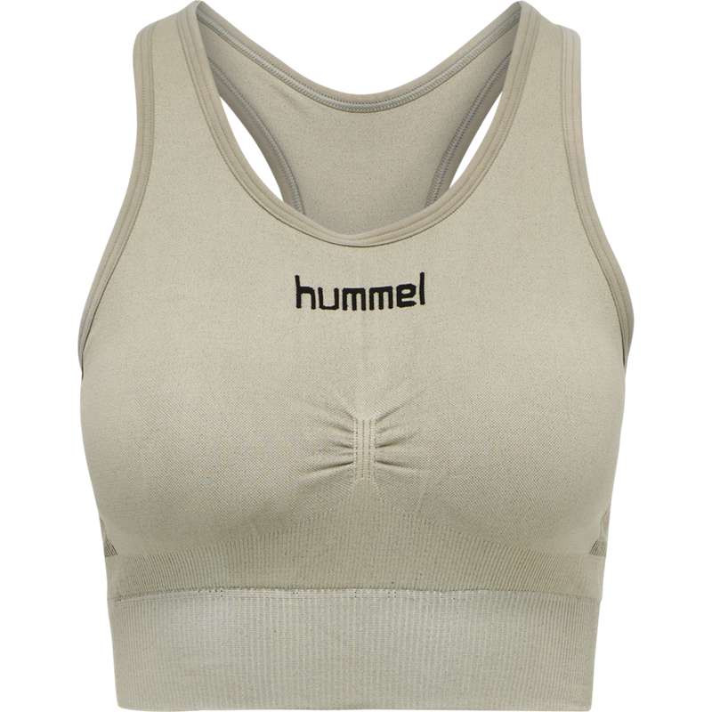Soutien Gorge Sport Hummel First Seamless Femme Grise | 332823-062