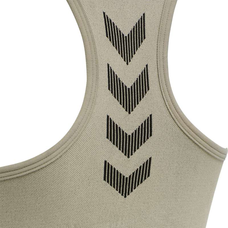 Soutien Gorge Sport Hummel First Seamless Femme Grise | 332823-062
