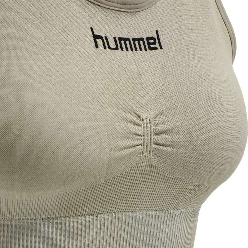 Soutien Gorge Sport Hummel First Seamless Femme Grise | 332823-062