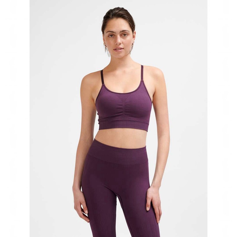 Soutien Gorge Sport Hummel Mt Define Seamless Padded Femme Violette | 545202-168