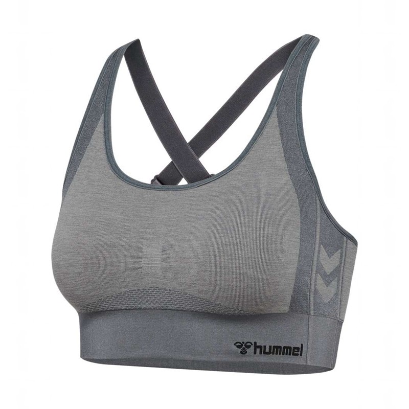 Soutien Gorge Sport Hummel Mt Shine Seamless Femme Grise | 311442-240