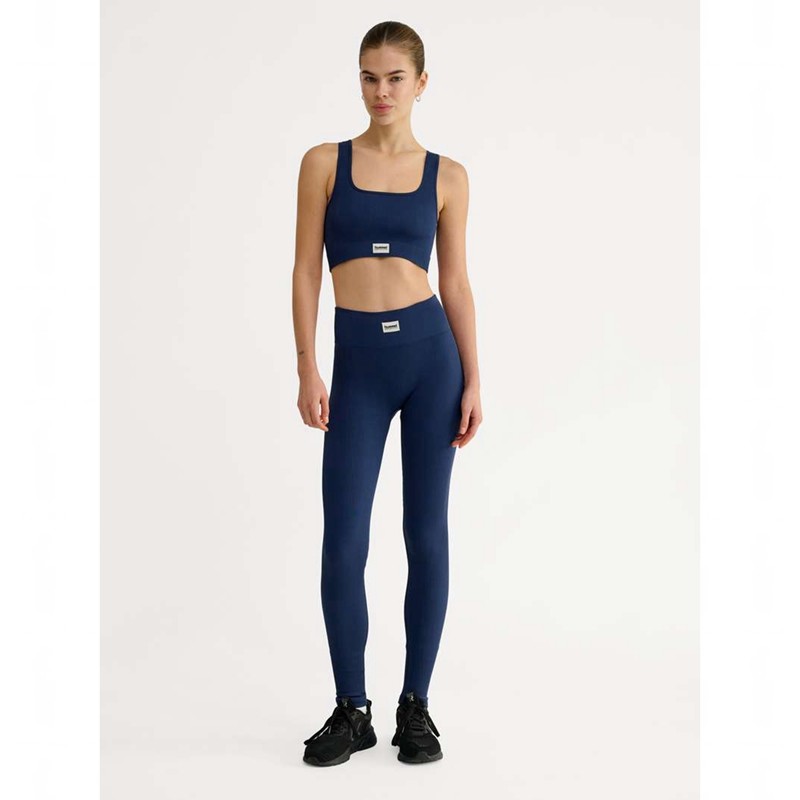 Soutien Gorge Sport Hummel Pulse Seamless Rib Femme Bleu Marine | 831266-336