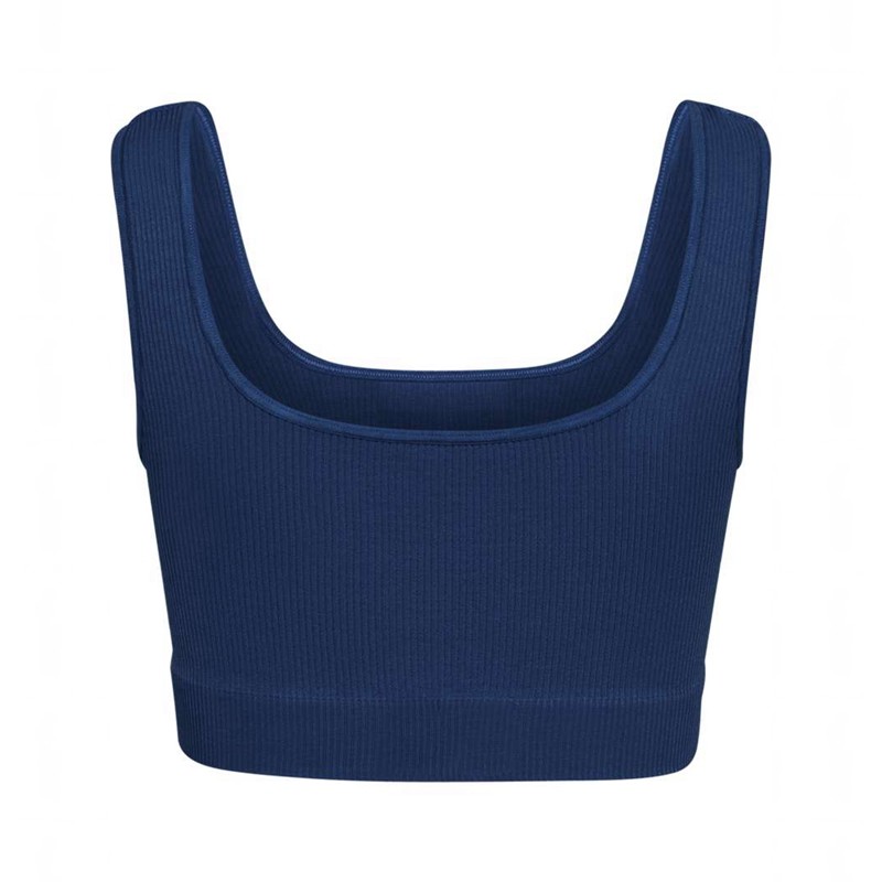 Soutien Gorge Sport Hummel Pulse Seamless Rib Femme Bleu Marine | 831266-336