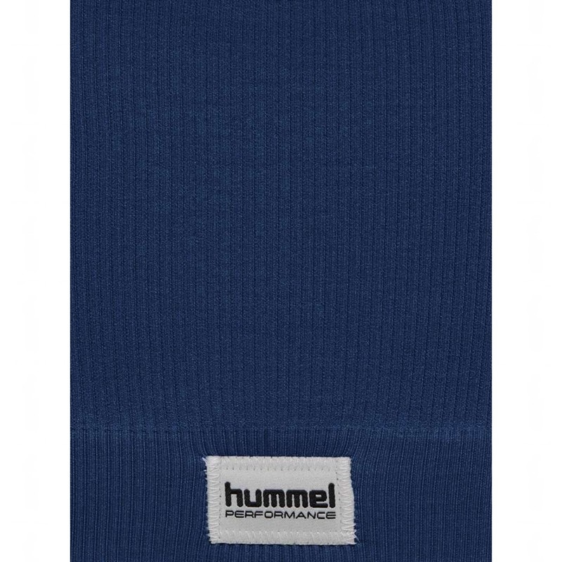 Soutien Gorge Sport Hummel Pulse Seamless Rib Femme Bleu Marine | 831266-336