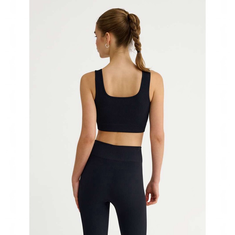 Soutien Gorge Sport Hummel Pulse Seamless Rib Femme Noir | 173951-334