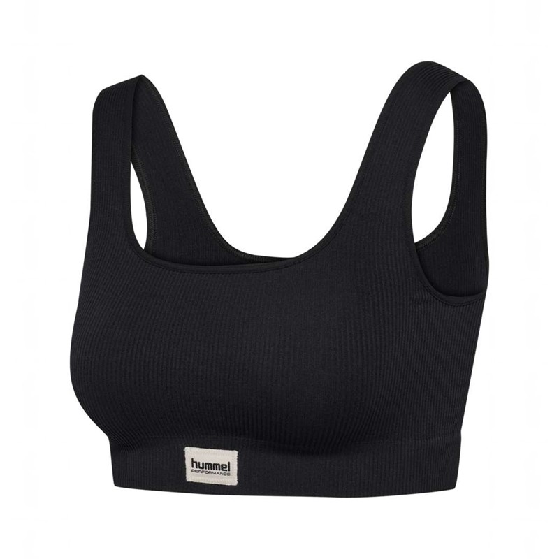 Soutien Gorge Sport Hummel Pulse Seamless Rib Femme Noir | 173951-334